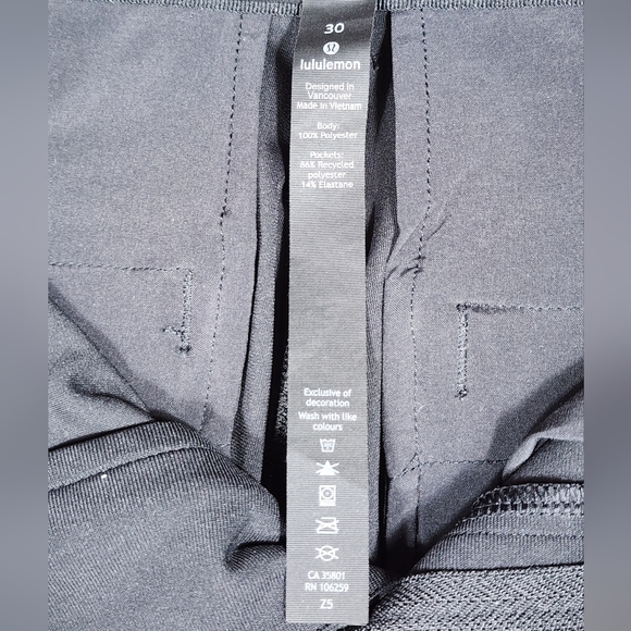 Lululemon Commission Pant Black Mens 30 - Picture 10 of 11